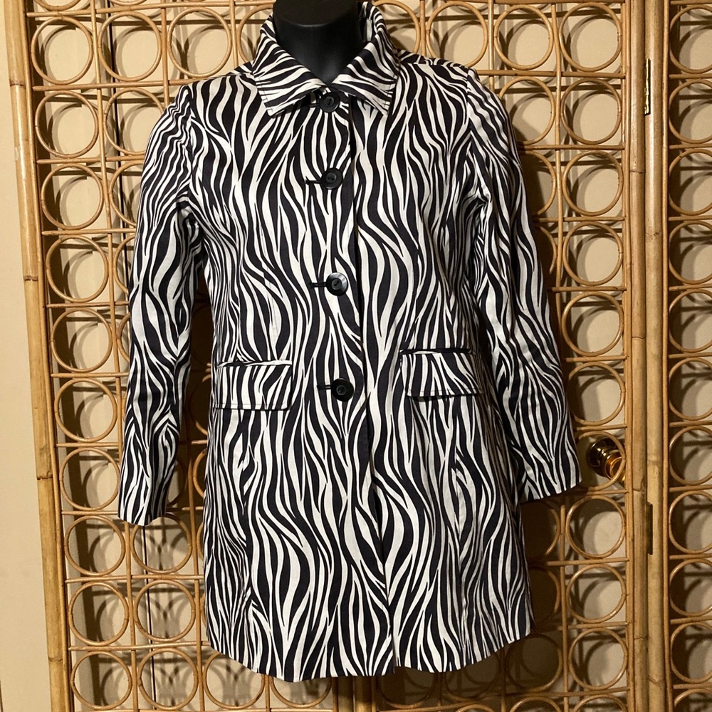 Worthington zebra print coat
